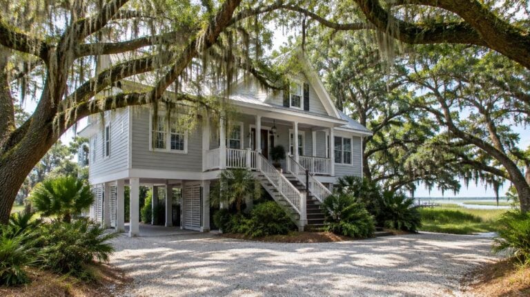Clean elevated home under live oaks on Johns Island, SC